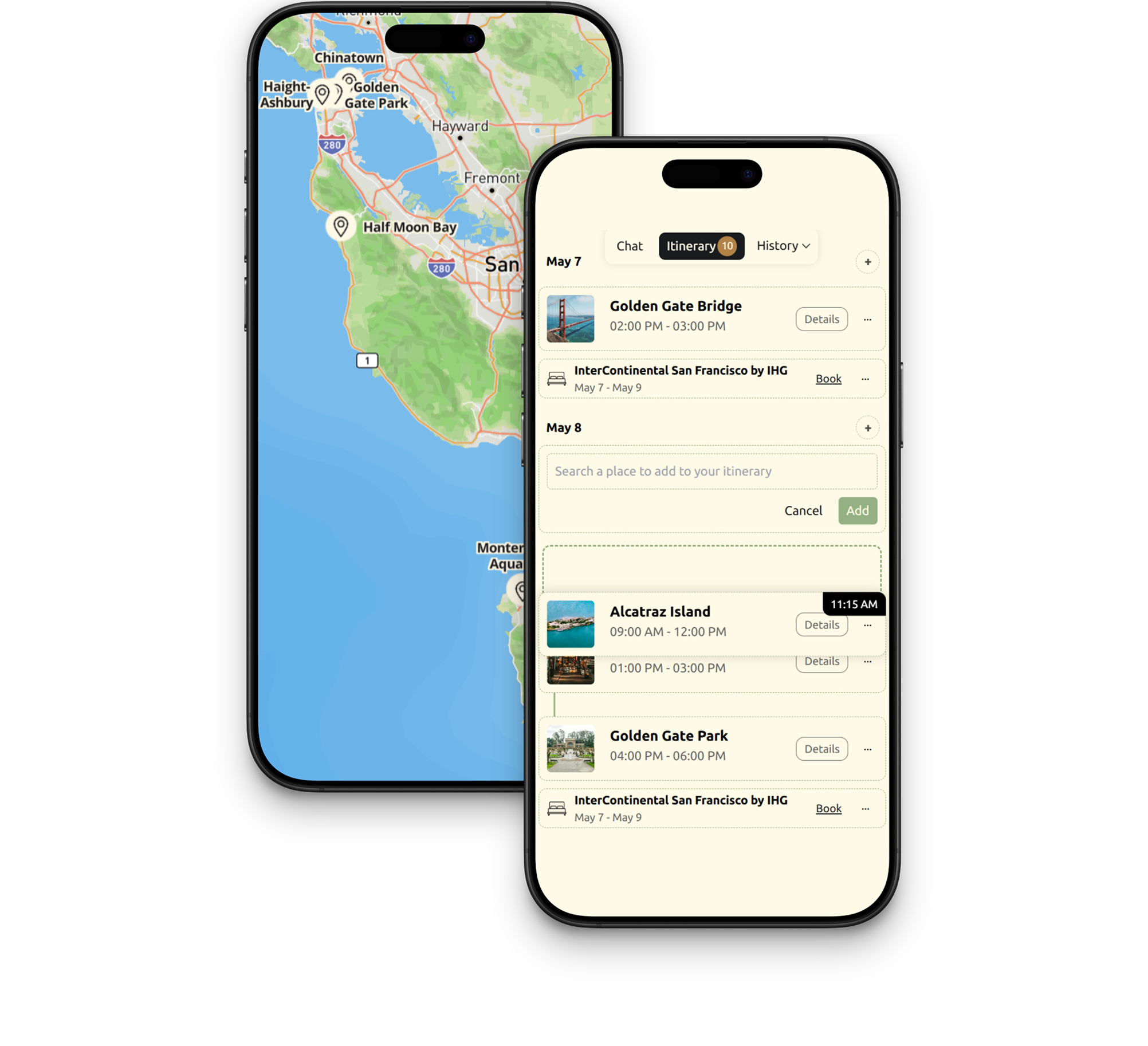 Trip Planning Interface